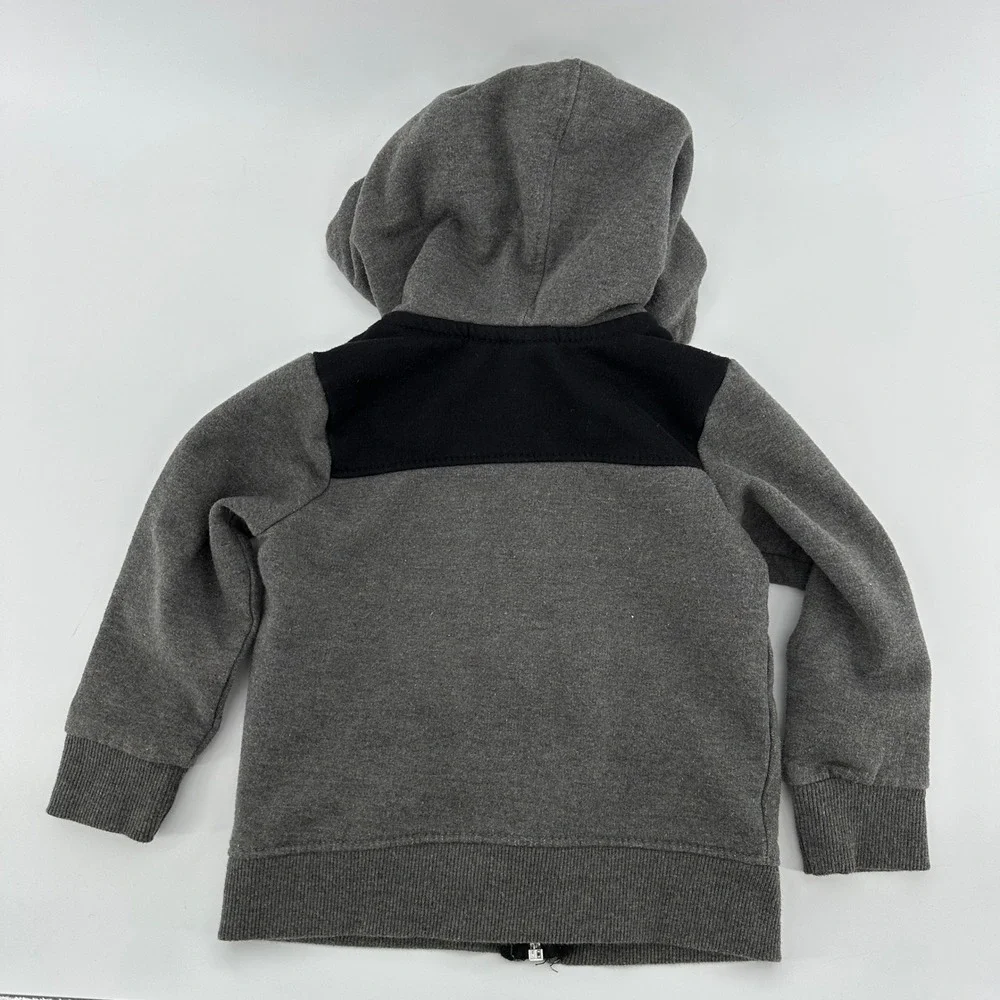 Puma Baby Boy 2-Piece Tracksuit Set Gray Black Blue Full Zip Hoodie Joggers 18M - Picture 3 of 10